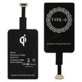 Avizar Qi Ladegerät Kit und USB Typ C Wireless Ladeempfänger - schwarz