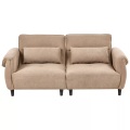 Beliani - 3 Sitzer Sofa aus Stoff Modern WETLAN, One Size, Braun Medium