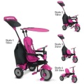 smarTrike ® Glow Touch Steering® 4-in-1 Dreirad, pink - rosa/pink