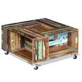 vidaXL, vidaXL Couchtisch Altholz 70x70x35 cm