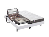 DREAMEA, MatratzenElektrischer LattenrostSet Federleisten Modulteller 100% Latex 5 Zonen MENELAS MatratzenElektrischer LattenrostSet Federleisten Modulteller 100% Latex 5 Zonen MENELAS