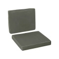 Northio - 2er-Set Sitzkissen, 56 x 52 cm Stuhlkissen mit Reißverschluss, Stoffbezug, 7cm dick Polsterauflage, waschbar Sitzpolster für Haus, Garten, Auto, Büro, Sofa, Stühle, Dunkelgrau Aosom, One Size