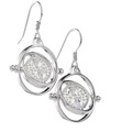 HARRY POTTER, Time Turner Swarovski Ohrringe Damen Silber ONE SIZE