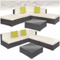 Rattan Lounge mit Aluminiumgestell Paris Rattan Lounge mit Aluminiumgestell Paris