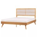 Bett mit Lattenrost aus MDF-Platte Retro POISSY Bett mit Lattenrost aus MDF-Platte Retro POISSY