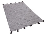 Beliani Teppich braun 140 x 200 cm Shaggy TUZLA