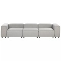Beliani - Modulsofa aus Polyester Modern ARDAL, One Size, Rauch