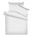 Living Home, Melange Jersey Streifen Bettwäsche Set Melange Jersey Streifen Bettwäsche Set