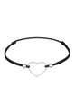 Armband Herz Liebe Elastisches Gummiband 925 Silber Unisex Silber 16cm