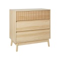 Beliani, Beliani - Kommode mit 3 Schubladen aus MDF-Platte Rustikal WALES, One Size, Light Beige