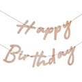 Ginger Ray, Happy Birthday Girlande Holz