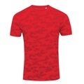 Awdis, Camouflage Tshirt Herren Rot Bunt M