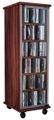 MID.YOU Cd-regal in nussbaumfarbe , 'Valenza' _ Nussbaumfarben , Holzwerkstoff , 10 Fächer , 31x97.5x35 cm , Dekorfolie,klar,Nachbildung , 000657004604