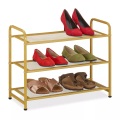 B2X - Goldenes Schuhregal aus Metall, 59cm