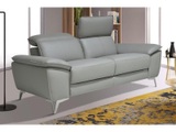 Vente-unique, Sofa 2 Sitzer Leder Kunstleder SPARTE Sofa 2 Sitzer Leder Kunstleder SPARTE