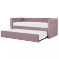 Bett mit Lattenrost aus Samtstoff Glamourös GASSIN Bett mit Lattenrost aus Samtstoff Glamourös GASSIN