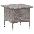 Teetisch Grau 50 x 50 x 47 cm Poly Rattan