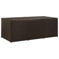 vidaXL Gartenbox Poly Rattan 180x90x75 cm Braun
