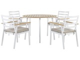 Gartentisch Set aus Aluminium Skandinavisch CAVOLI Gartentisch Set aus Aluminium Skandinavisch CAVOLI