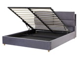Beliani, Bett mit Lattenrost aus Samtstoff Modern BATILLY Bett mit Lattenrost aus Samtstoff Modern BATILLY