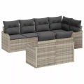 VidaXL - Garten-sofa-set poly-rattan, One Size, Grau