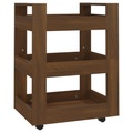 vidaXL Küchenwagen Braun Eichen-Optik 60x45x80 cm Holzwerkstoff
