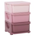 HOMCOM - Schubladenschrank, One Size, Hellrosa