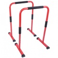Gorilla sports, Push Up Stand Dip Barren Unisex Rot Bunt ONE SIZE
