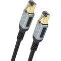 Oehlbach D1C13354 RJ45 Netzwerkkabel, Patchkabel CAT 8.1 3 m Schwarz, Gold 1 St.