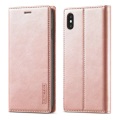 iPhone Xs / X  - Stand Flip Case Hülle rosa