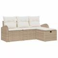 VidaXL - Outdoor-sofa poly-rattan, One Size, Beige
