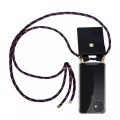 Cadorabo Handy Kette für Apple iPhone 11 (XI) in BLAU ROT WEISS GEPUNKTET - Silikon Necklace Umhänge Hülle mit Gold Ringen, Kordel Band Schnur und ...