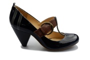 Band Wagon - Leder Pump Damen Schwarz 37.5