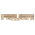 vidaXL, vidaXL 6-tlg. Paletten-Lounge-Set mit Kissen Kiefernholz Imprägniert