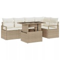 VidaXL - Garten-sofa poly-rattan, One Size, Beige