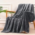 Alopini - Kuscheldecke Superweiche und warme Fleecedecke für Sofa, Couch Bett mit Waffelmuster, kuschelige & gemütliche Decke, One Size, Grau