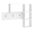 FMD, FMD Wandgarderobe 4 Offene Fächer Weiß