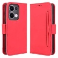 Cover-Discount - OPPO Reno13 Etui viele Kartenfächer, Rot