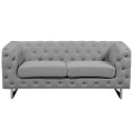 Beliani, Beliani 2-Sitzer Sofa Polsterbezug hellgrau VISSLAND