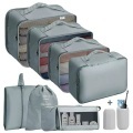 Only-bags.store - Koffer Organizer Set 9 Stück Packing Cubes Cubes, One Size, Grau