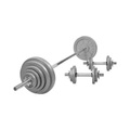 Langhantelset Unisex Silber ONE SIZE