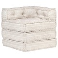 vidaXL, vidaXL Modularer Pouf Beige Stoff