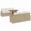 VidaXL - Garten-sofa-set poly-rattan, One Size, Beige