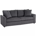 HOMCOM - 3 Sitzer Sofa, One Size, Grau