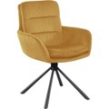 mutoni casual, Esszimmerstuhl mit Armlehnen Zupstix gold
