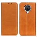 Nokia G10 / G20 - Stand Flip Case Hülle hellbraun