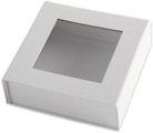 Elco Geschenkbox m. grossem Fenster, weiss, 15cm x 15cm x 5cm, 82111.1, (5 Stück)