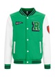 WE Fashion, Jungen-bomberjacke Mit Stickereien Jungen Grün 134/140