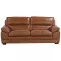 Beliani Sofa Leder Goldbraun HORTEN