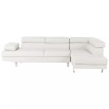 Beliani, Beliani Ecksofa Kunstleder weiss NORREA